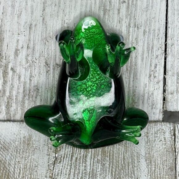 Vintage Blown Glass Frog Figurine - Picture 6 of 6